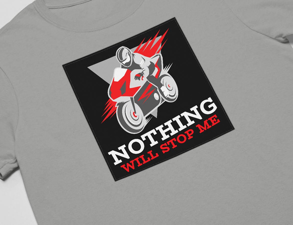 Koszulka z naszywką Nothing will stop me