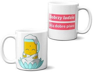 Kubek DOBRZY LUDZIE PIJĄ DOBRE PIWO.na Prezent
