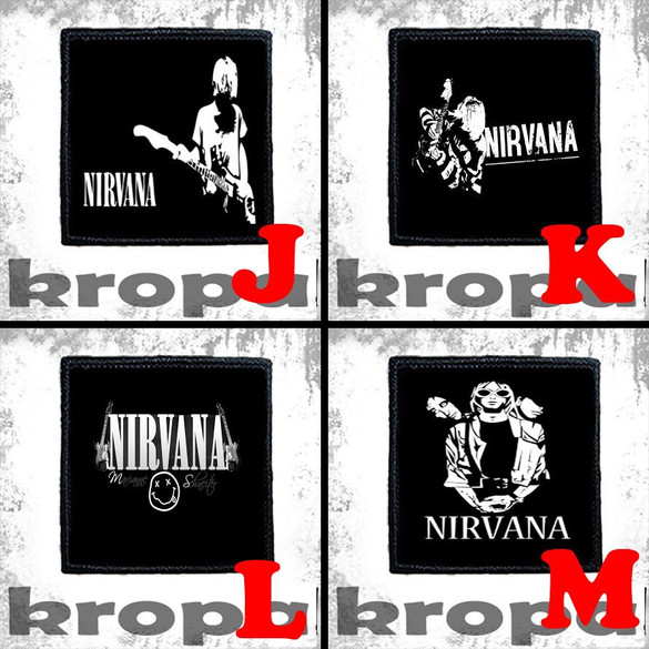 Naszywka NIRVANA 10 x 10 cm  Dużo Wzorów!