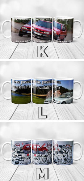 Zestaw VOLKSWAGEN  poduszka+kubek+GRATIS!  WZORY