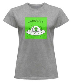 Bluzka damska z naszywką Homesick
