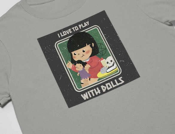 Koszulka z naszywką I love to play...