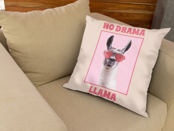Poduszka No drama llama