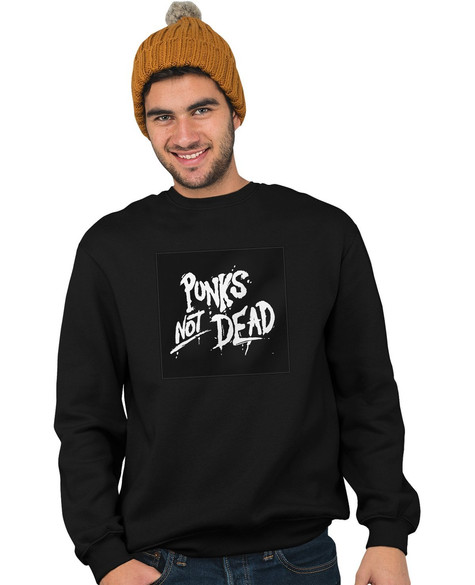 Bluza z naszywką Punk's Not Dead