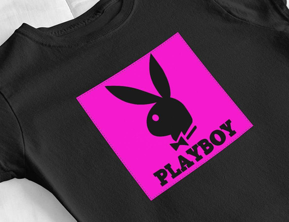 Bluzka damska z naszywką PLAYBOY logo