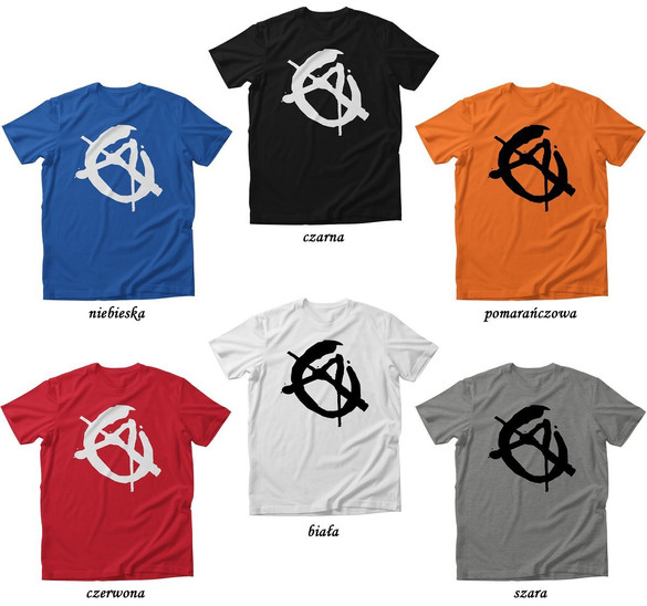 Koszulka Anarchia + Twój napis
