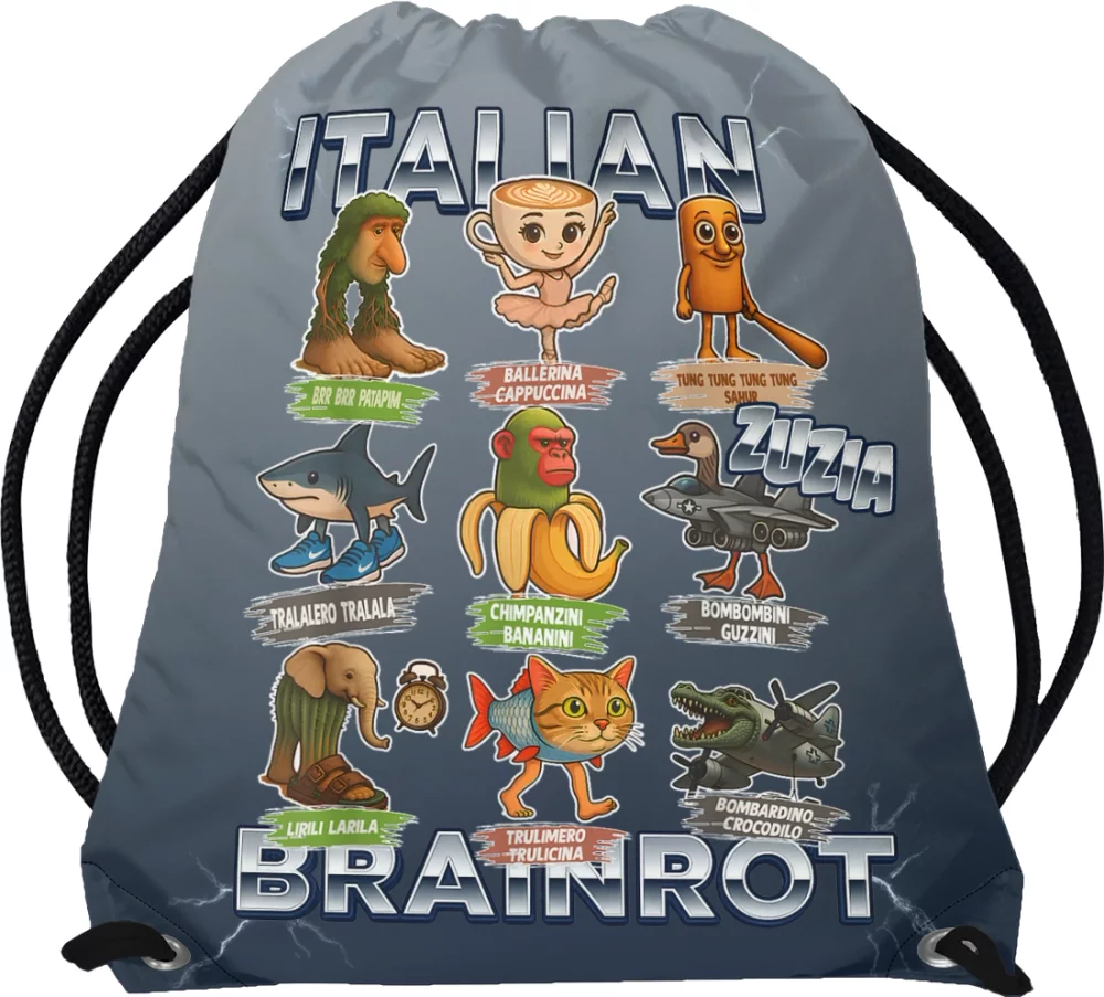 Worek Italian Brainrot Paczka Stworków włoskich brainrotów, roz.Standard