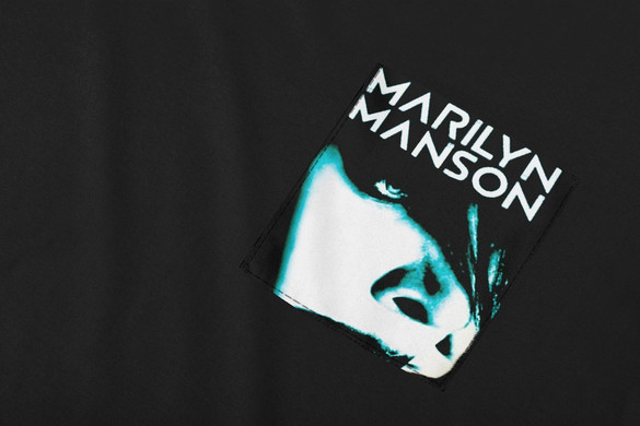 Koszulka z kieszonką Marilyn Manson