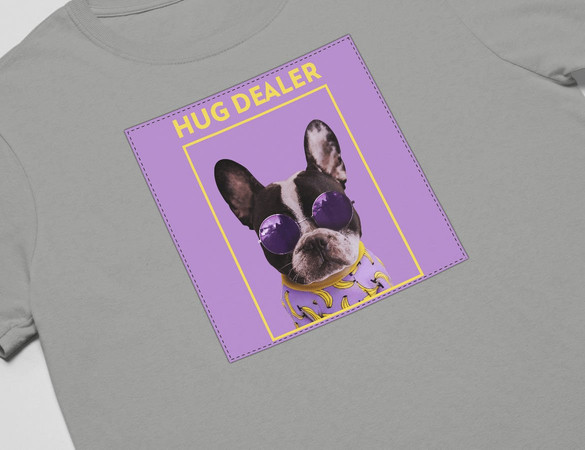 Koszulka z naszywką Hug dealer