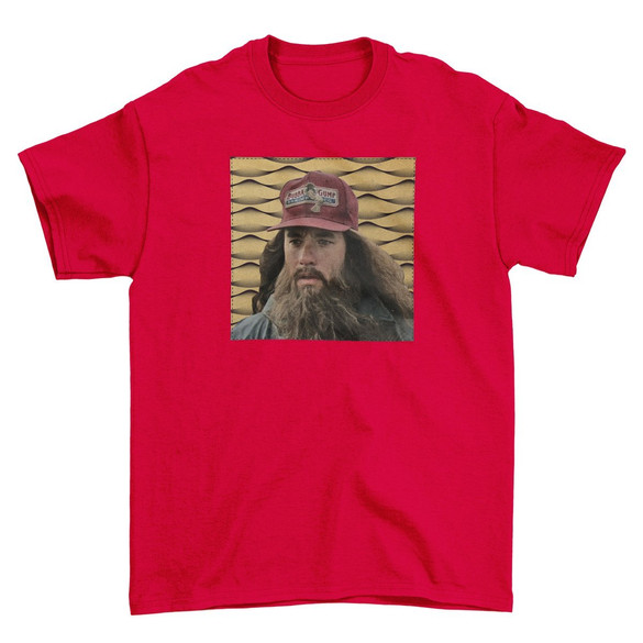 Koszulka z naszywką Forrest Gump beard