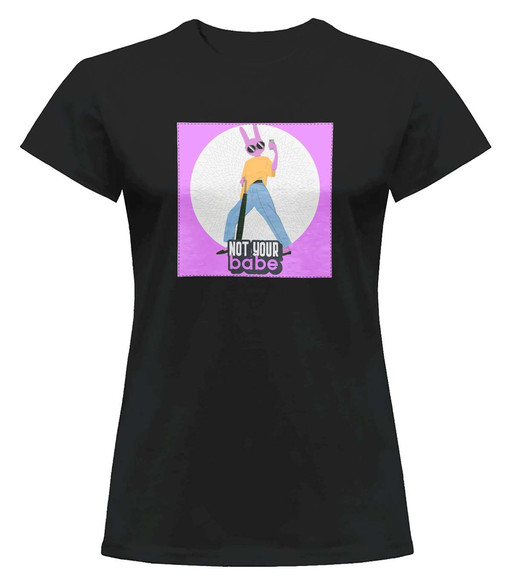 Bluzka damska z naszywką Not your baby