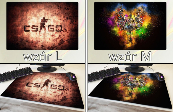Podkładka pod mysz duża HYPER BEAST CS GO 60x40cm