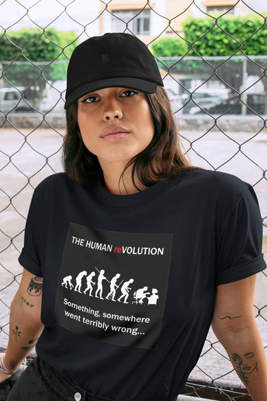 Koszulka z naszywką Human reVOLUTION