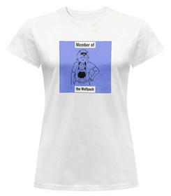 Bluzka damska z naszywką Member of the Wolfpack
