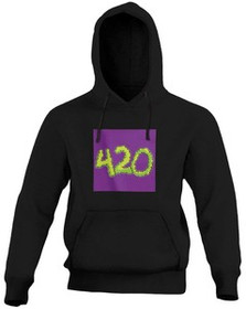 Bluza z naszywką 420 GREEN