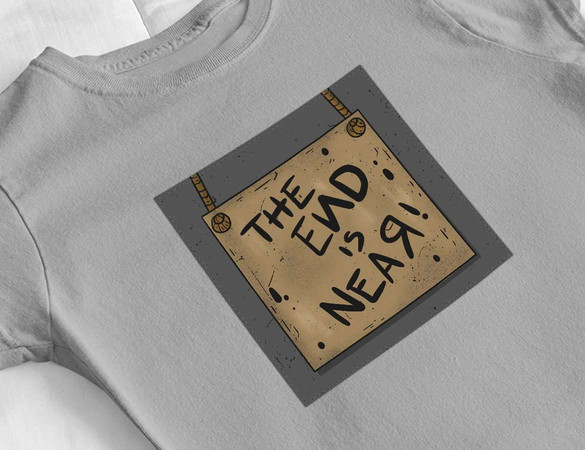 Bluzka damska z naszywką The end is near