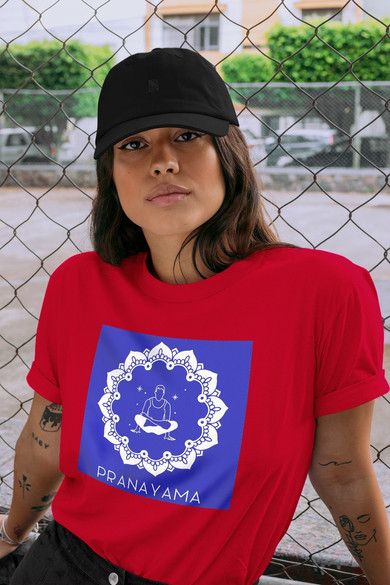 Koszulka z naszywką Pranayama