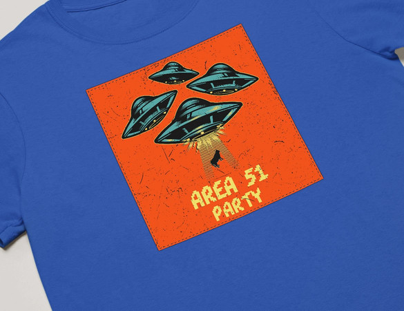 Koszulka z naszywką Area 51 Party