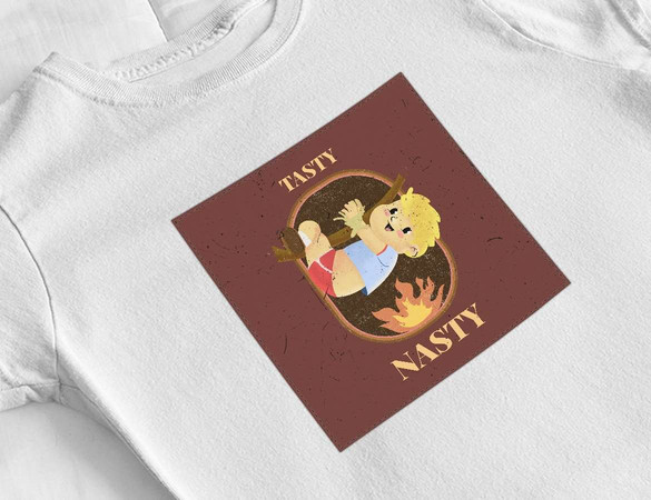 Bluzka damska z naszywką Tasty Nasty