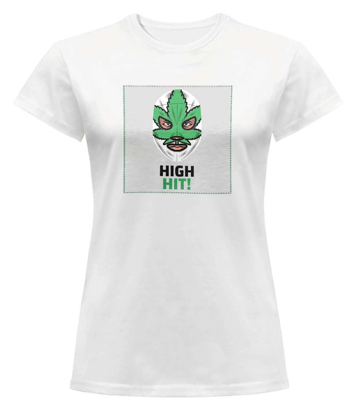 Bluzka damska z naszywką High hit