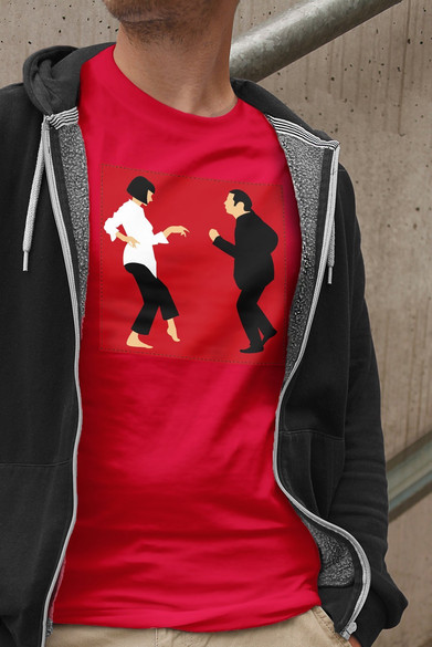 Koszulka z naszywką Pulp Fiction Dance