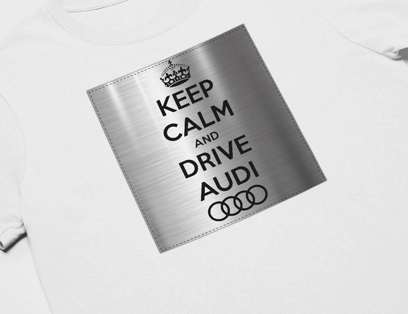 Koszulka z naszywką Audi Keep Calm