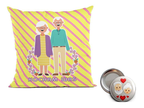 Poduszka na Dzień Babci i Dziadka. Magnes i Imię GRATIS!