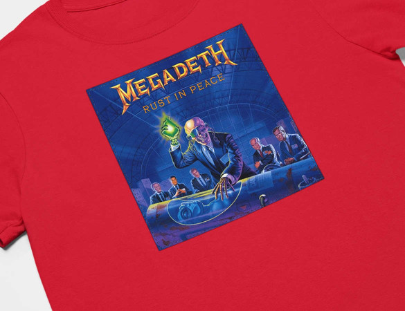Koszulka z naszywką Megadeth Rust in...