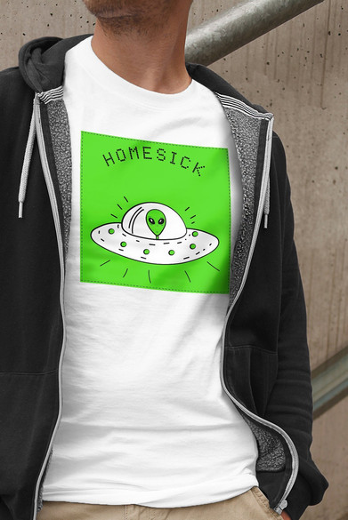 Koszulka z naszywką Homesick