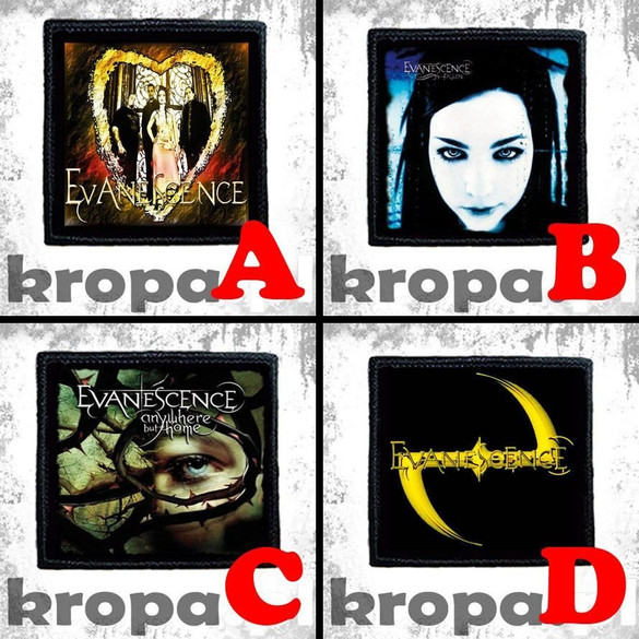 Naszywka EVANESCENCE 8 X 8 cm Dużo Wzorów!
