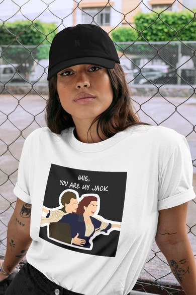 Koszulka z naszywką na Walentynki TWÓJ NAPIS