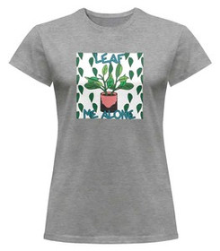 Bluzka damska z naszywką Leaf me alone