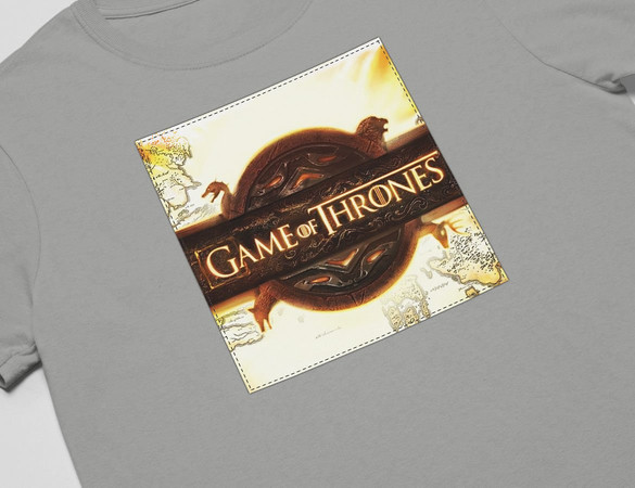 Koszulka z naszywką Game of Thrones logo