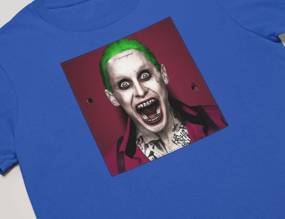 Koszulka z naszywką Joker Jared Leto Scream