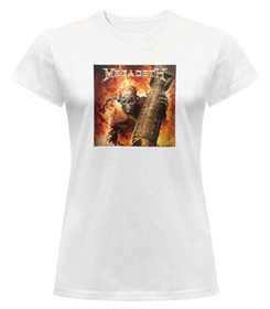 Bluzka damska z naszywką Megadeth Arsenal