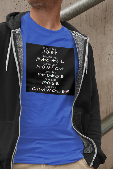 Koszulka z naszywką Friends act like