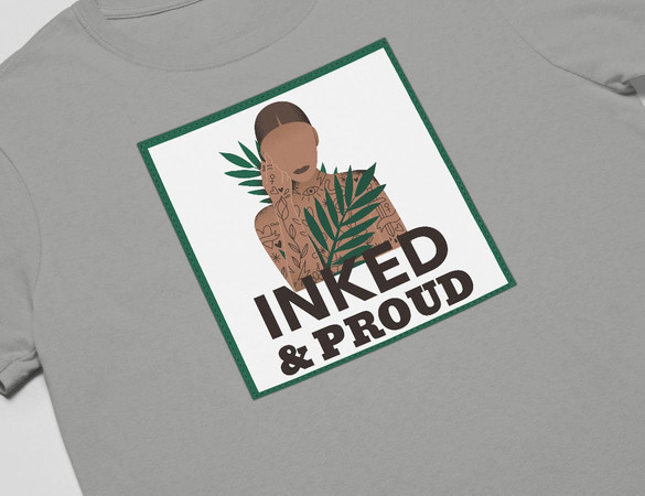 Koszulka z naszywką Inked&Proud