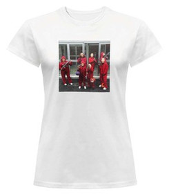 Bluzka damska z naszywką Dom z papieru 01