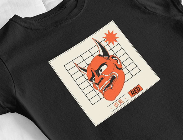 Bluzka damska z naszywką Red devil