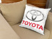 Poduszka Toyota logo white