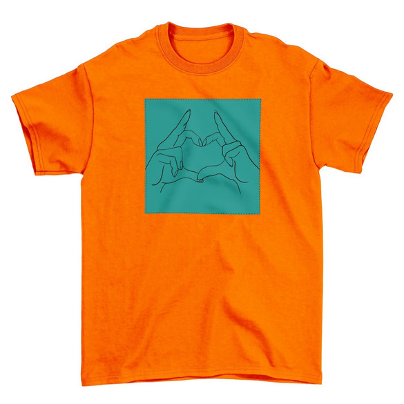 Koszulka z naszywką Serce