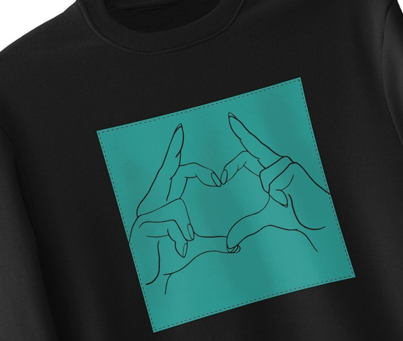 Bluza z naszywką Serce