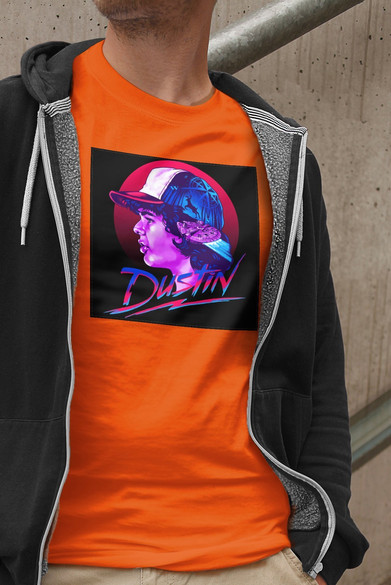 Koszulka z naszywką Stranger Things Dustin