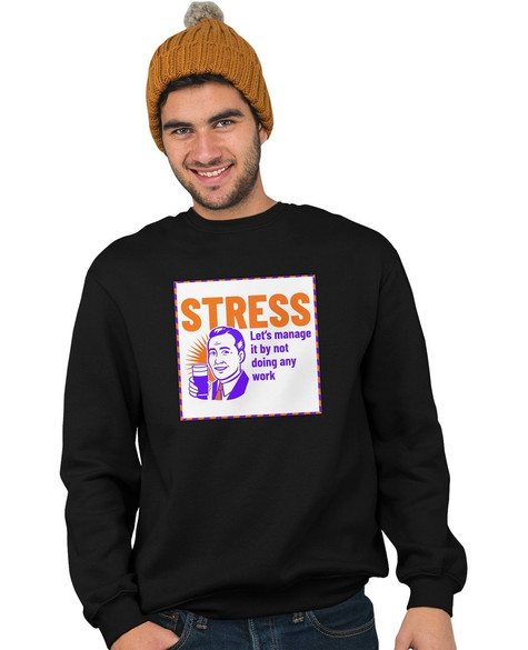 Bluza z naszywką STRESS