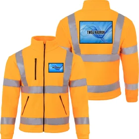 Polar odblaskowy z własną grafiką – fluorescencyjny pomarańczowy