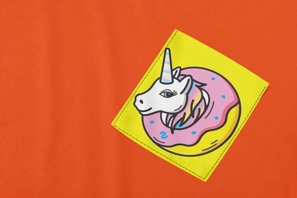 Koszulka z kieszonką JEDNOROŻEC UNICORN