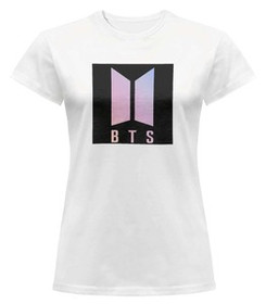 Bluzka damska z naszywką BTS LOGO