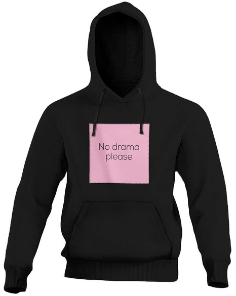 Bluza z naszywką NO DRAMA PLEASE