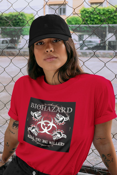 Koszulka z naszywką Biohazard 03