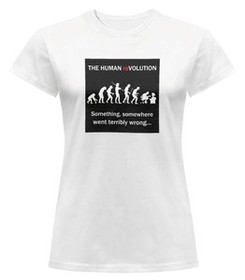 Bluzka damska z naszywką Human reVOLUTION